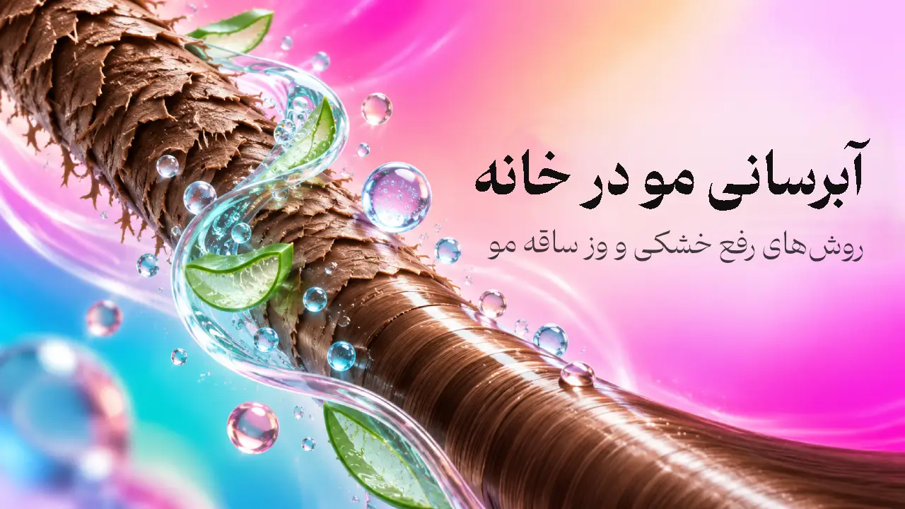 تبدیل ساقه زبر مو به ساقهای صاف و حبابهای آب و برش آلوئهورا